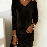 Joëlle | Loose Velvet Dress