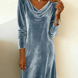 Joëlle | Loose Velvet Dress