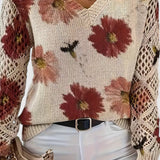 Bronwen | Floral Openwork Jumper