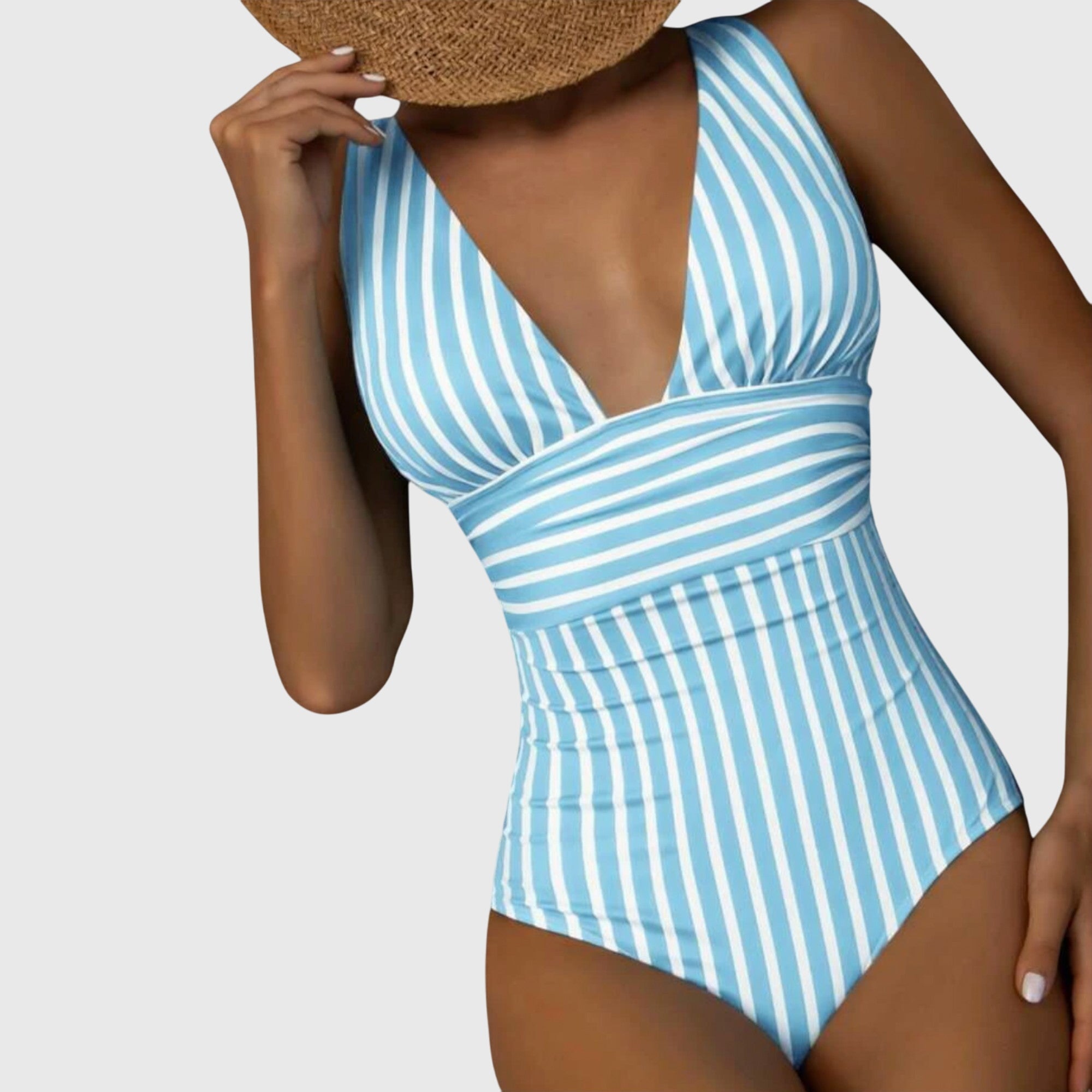 Sidonie | Striped One-Piece Swimsuit with Support