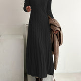 Sarah | Comfortable Cable Knit Maxi Dress