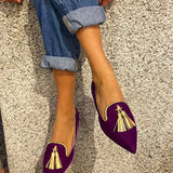 Portia - Boho Fringe Moccasins