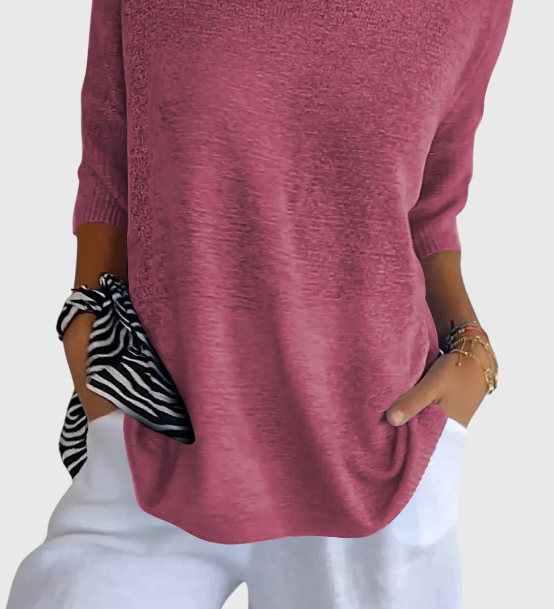 Caroline | Elegant V-Neck Top