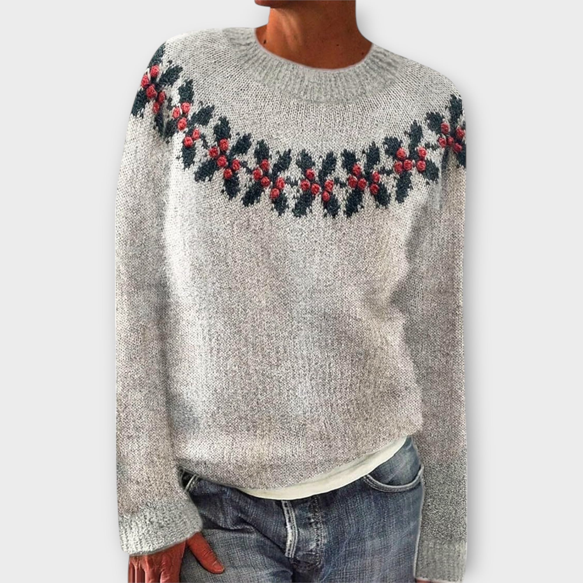 Simone - Cosy Cream Christmas Jumper