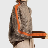 Éléonore | Luxe Chevron Roll Neck