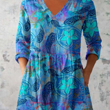 Sadhbh | Long Blouse with V-Neck