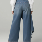 Maëlys | Denim Trousers with Tied Waist