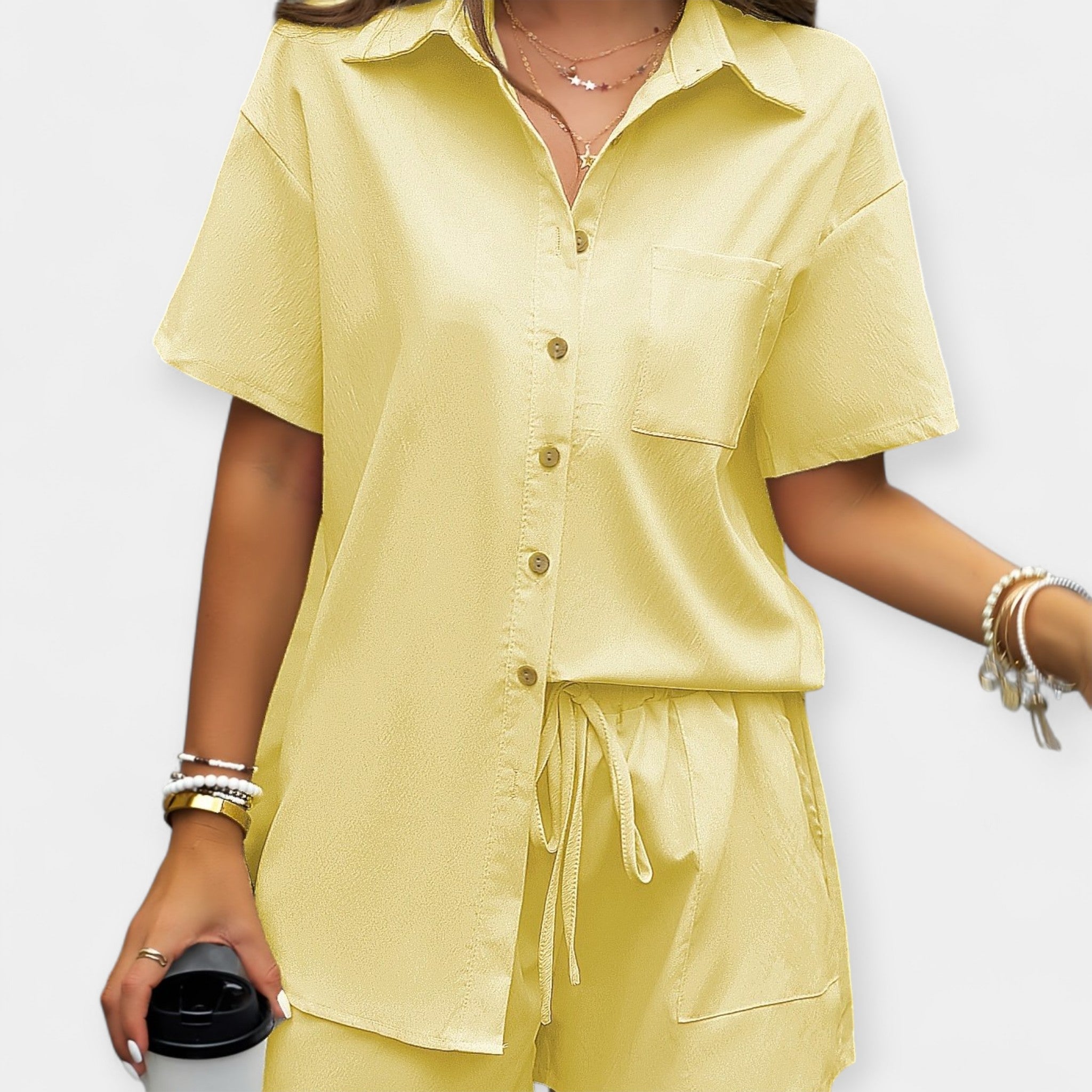Karolína - Comfortable set with shirt and shorts