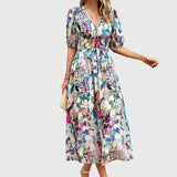 Merlin | Flattering Floral Midi Dress