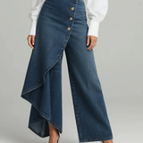 Maëlys | Denim Trousers with Tied Waist