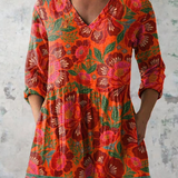Gráinne | Long Blouse with V-Neck