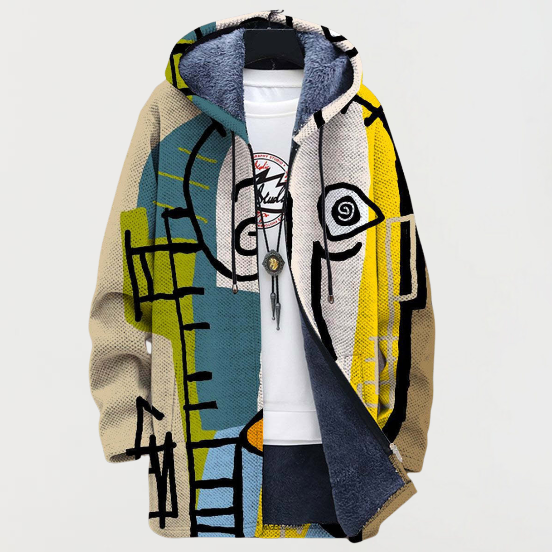 Fionnuala | Jacket with Abstract Pattern
