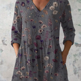 Niamh | Long Sleeve Blouse with V-Neck