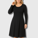 Julie | Classic Flared Long Sleeve Dress