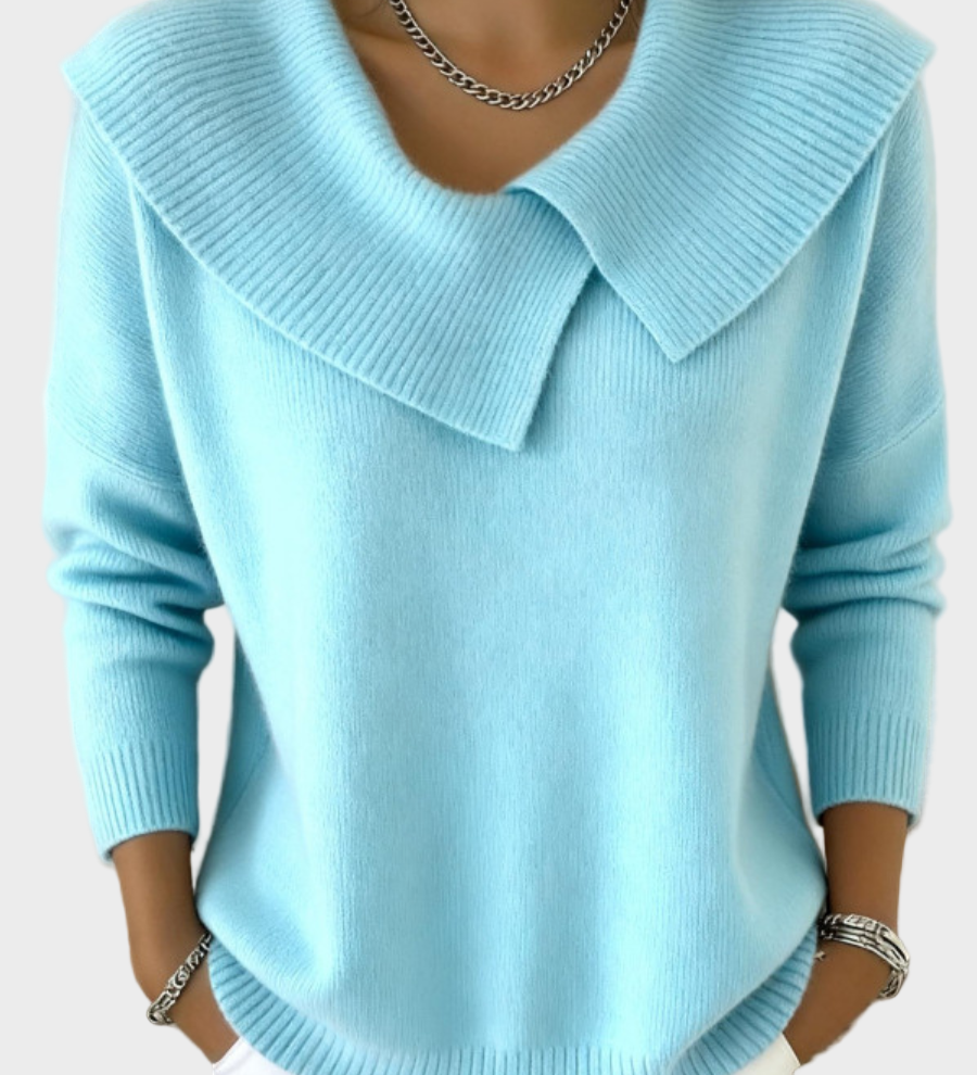 Lucia - Warm jumper with soft collar