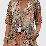 Yvonna | Elegant Floral Midi Dress