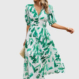 Merlin | Flattering Floral Midi Dress