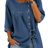 Colette | Loose Vintage Denim Blouse