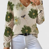 Bronwen | Floral Openwork Jumper