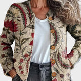 Pearla™ - Cardigan with Floral Pattern Inspired by Nature