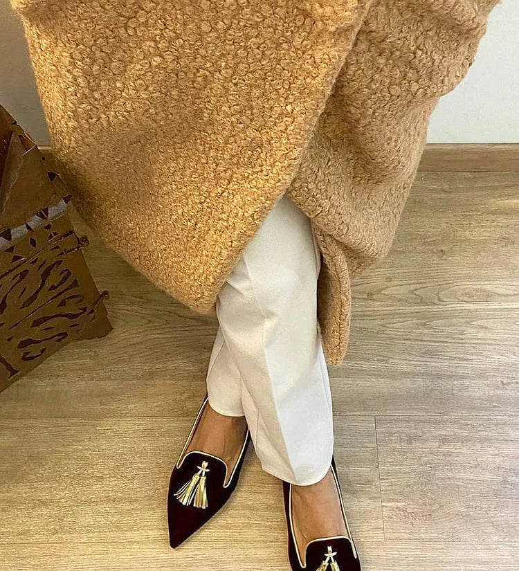 Portia - Boho Fringe Moccasins