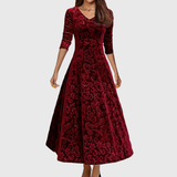 Sandrine | Velvet Elegance Dress for the Festive Season