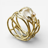 Samira - Gold and Pearl Ring
