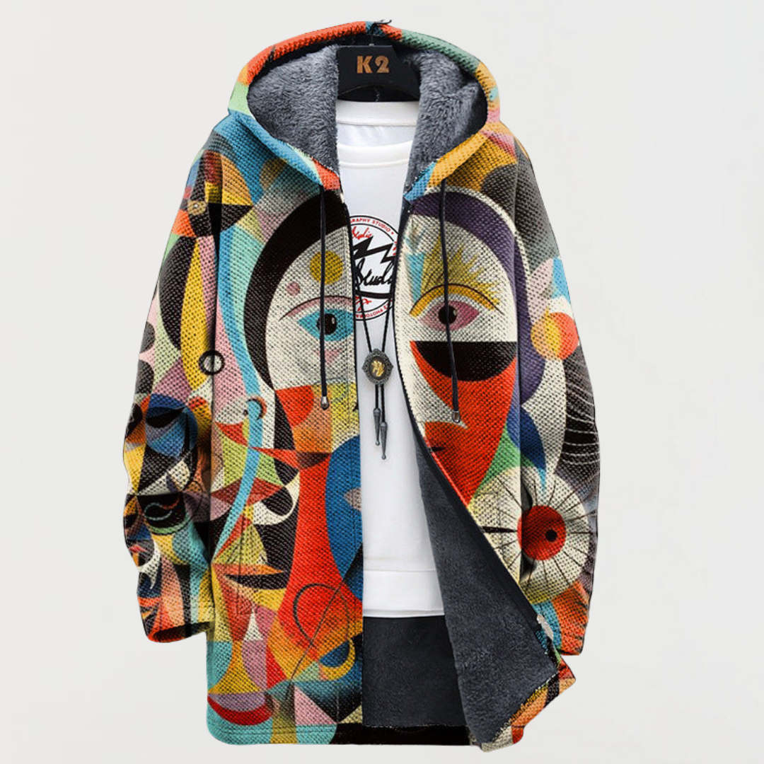 Fionnuala | Jacket with Abstract Pattern