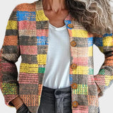 Mossfield™ | Multicoloured Checked Cardigan