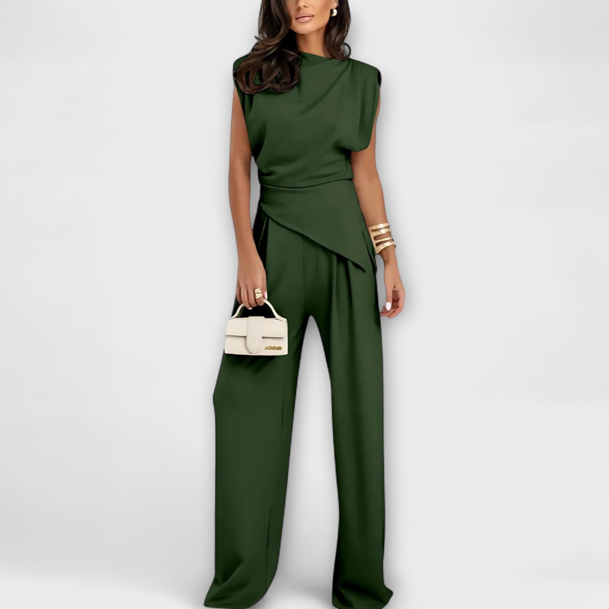 Michaela - Asymmetrical Set with Dramatic Sleeves