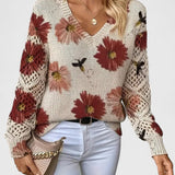 Bronwen | Floral Openwork Jumper