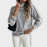Aurora - Casual Grey Roll Neck Jumper