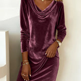 Joëlle | Loose Velvet Dress