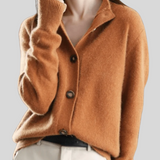 Stéphanie | Retro Style Cashmere Cardigan