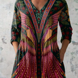 Emer | Long Blouse with V-Neck