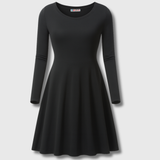 Julie | Classic Flared Long Sleeve Dress