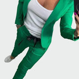 Ella - Women's Loose-Fitting Trouser and Blazer Set