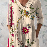 Bríd | Long Blouse with V-Neck