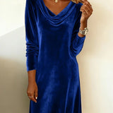 Joëlle | Loose Velvet Dress