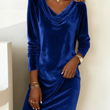Joëlle | Loose Velvet Dress