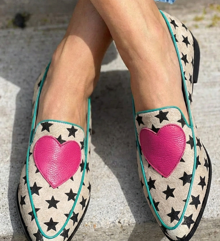Marisol - Fun Heart Moccasins