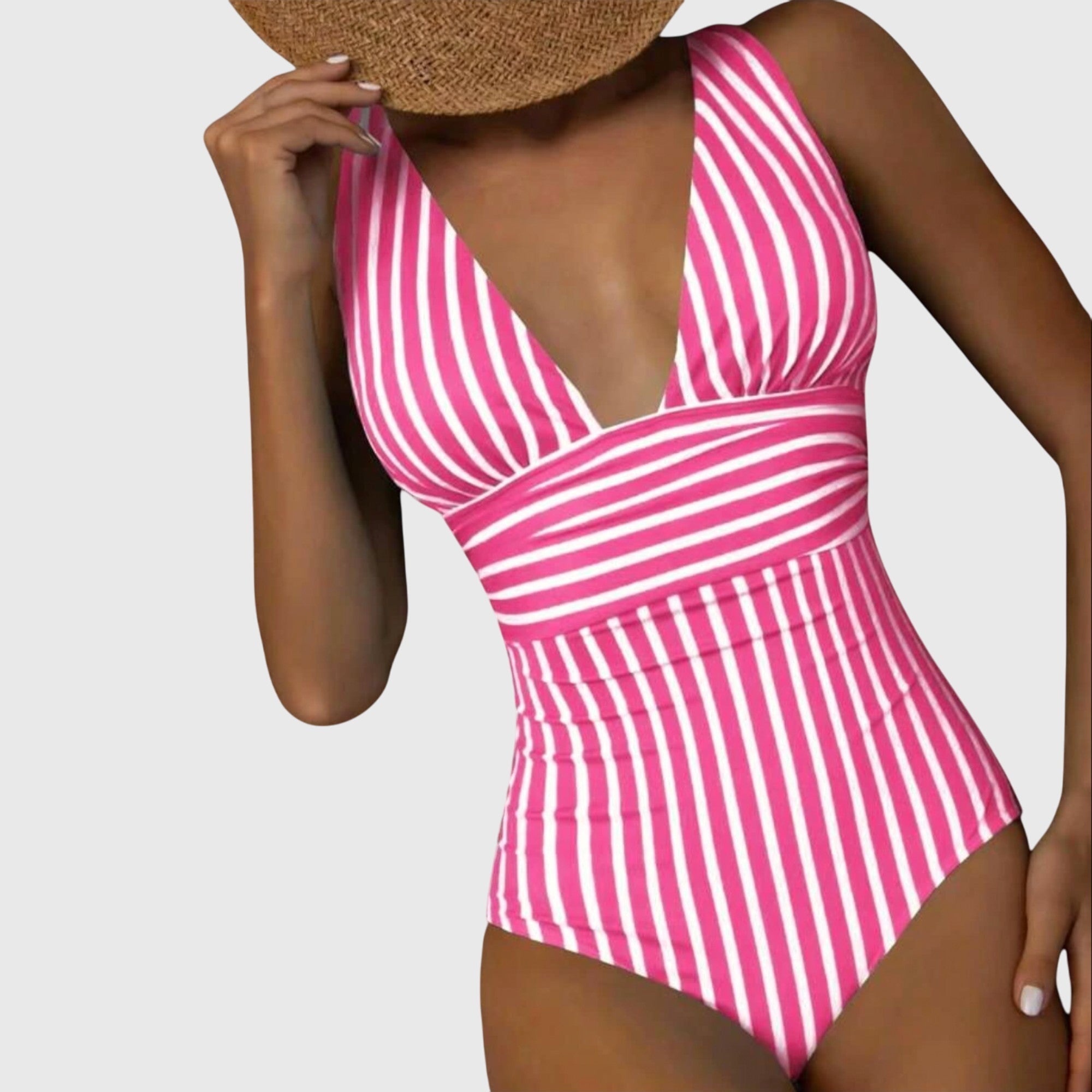 Sidonie | Striped One-Piece Swimsuit with Support