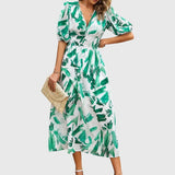 Merlin | Flattering Floral Midi Dress