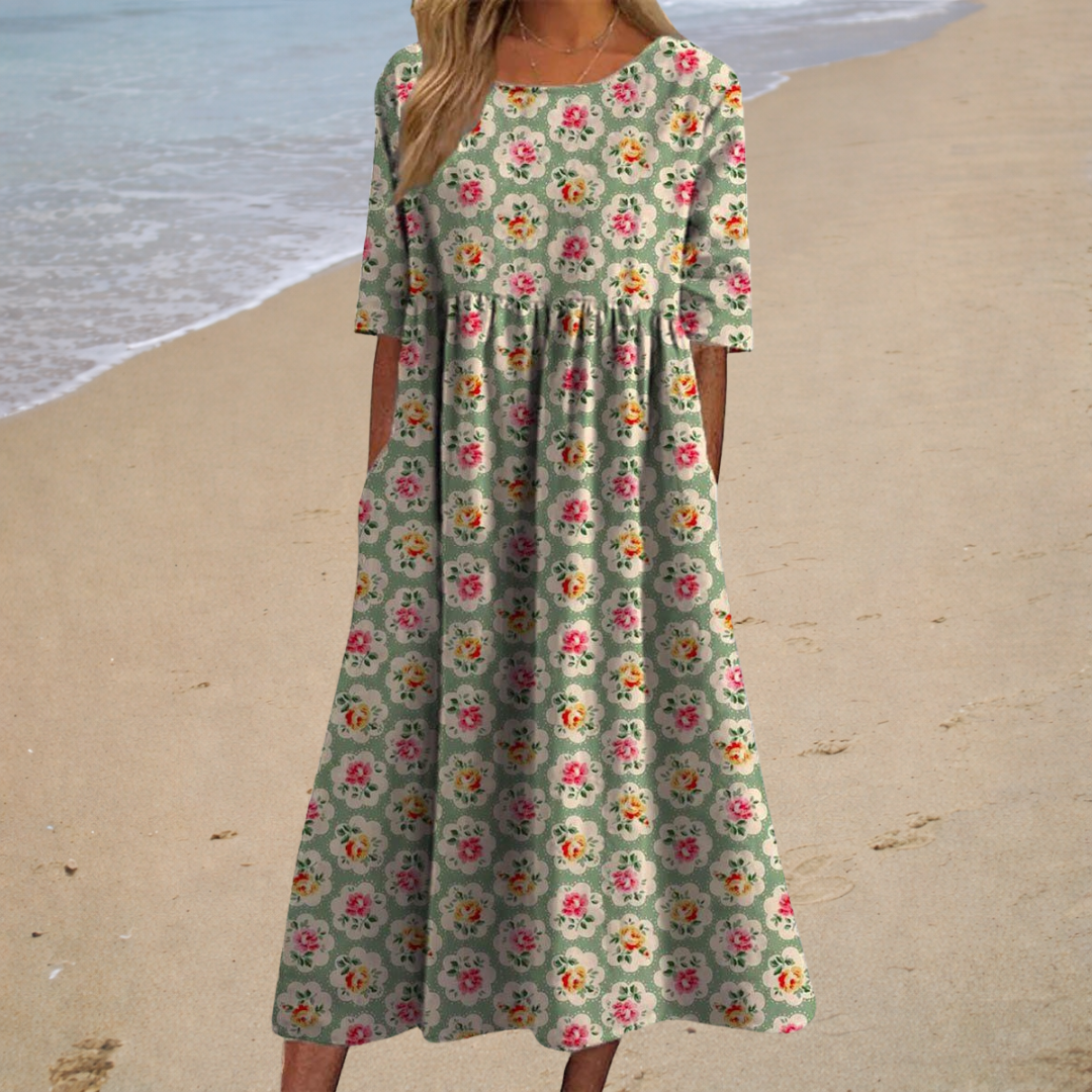 Thais - Chic and Comfortable Long Fluid Dress