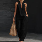 Ainhoa | Two-Piece Textured Linen Set
