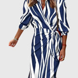 Everly | Elegant Wrap Dress with Print