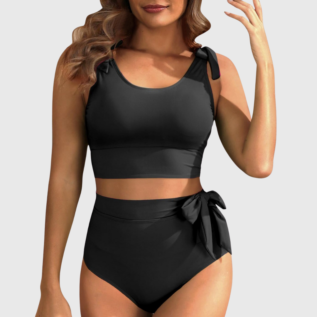 Auriane | High-Waisted Two-Piece Bikini Set