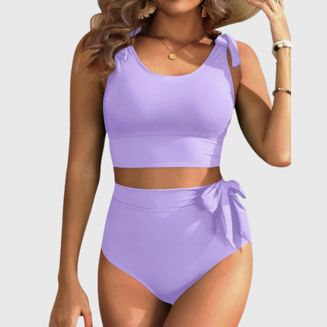 Auriane | High-Waisted Two-Piece Bikini Set