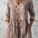 Aoife | Long Blouse with V-Neck