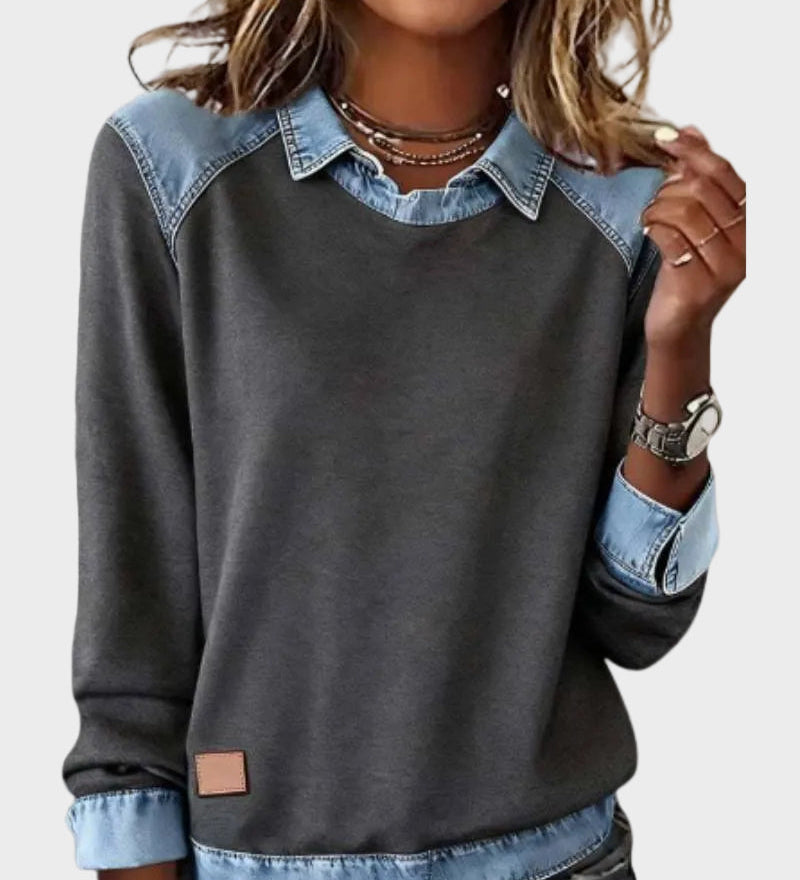 Ravit - Woven Denim Long Sleeve Shirt